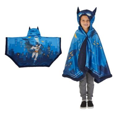 Imagem de Manta com capuz Batman DC Comics – roupa de cama infantil super macia – 76 cm x 127 cm, (produto oficialmente licenciado) por Franco