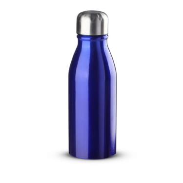 Imagem de Garrafa Squeeze de Alumínio 500ml | Tampa Inox Rosqueável com Anel de Silicone | Compacta, Ultra Leve 82g | Design Premium para Bolsa e Escritório (Azul)