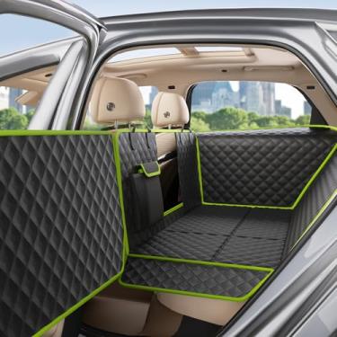 Imagem de Capa de assento de carro para assento traseiro, extensor de assento traseiro de couro para sofá atualizado para cães, fixação de janela para máxima proteção do carro, impermeável, resistente a