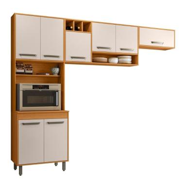 Imagem de Armario de Cozinha Malta Com 8 Portas e Pés Reguláveis