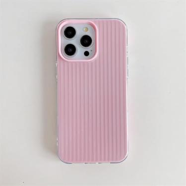 Imagem de Capa de celular translúcida e ondulada para iPhone 16, 15, 14, 13, 12, 11 Pro Max Plus, à prova de choque, fluorescente, com estampa de bala de gelatina, rosa, para iPhone 11.