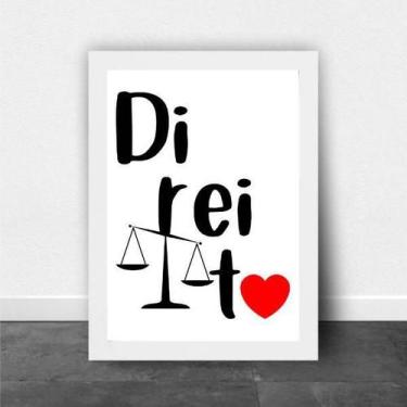 Imagem de Quadro Profissões - Direito 24X18Cm - Quadros On-Line