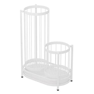 Imagem de Guarda-chuva barril guarda-chuva suporte guarda-chuva suporte de guarda-chuva de ferro negócios grande capacidade guarda-chuva balde hotel escritório entrada corredor guarda-chuva armazenamento