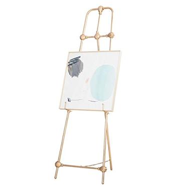 Imagem de Cavalete de pintura a óleo para sala de estar, suporte de exibição de anúncio de salão de hotel, ângulo e altura ajustáveis,