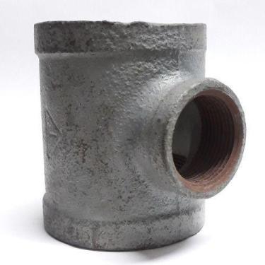 Imagem de Te De Ferro Galvanizado Redução 4 X 2 Rosca Bsp - Tupy