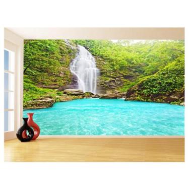 Imagem de Papel De Parede 3D Paisagem Cachoeira Florestas 3,5M Nch223 - Você Dec