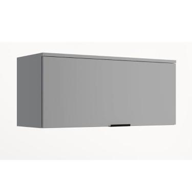 Imagem de Armário De Cozinha Modulado Alpha 2503 C- 1 Porta Basculante 80cm Cinza - Carraro
