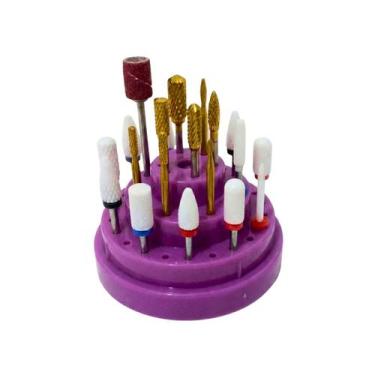Imagem de Suporte Porta Brocas 48 Furos Mini Organizador Acrílico - HM