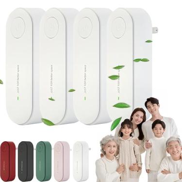 Imagem de Purificador de ar mágico para remoção de mofo e mofo | com filtro de substituição tipo HEPA | Design compacto plug-in para quartos, banheiros, armários e áreas de animais de estimação (branco, 4)