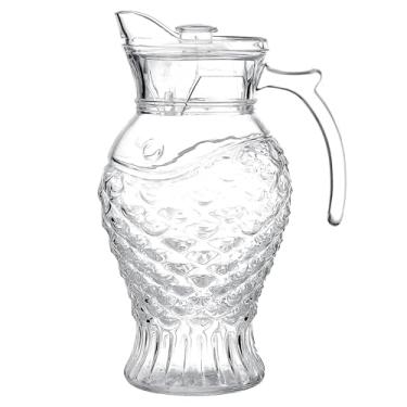 Imagem de Jarra de Vidro 1,8L Transparente com Alça Ergonômica e Tampa para Água e Suco