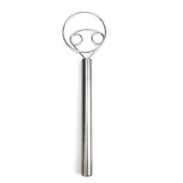 Imagem de Batedor de massa dinamarquês de aço inoxidável batedeira de pão holandês para ferramentas de cozimento de massa fermentada