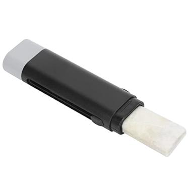 Imagem de Matybobe Caneta para cuidados com cordas de guitarra, limpador de cabeça dupla, apagador, instrumento musical