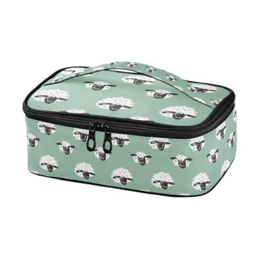 Imagem de GUIJI Lancheira térmica com 2 ovelhas, à prova de vazamento, lancheira para mulheres e homens, lancheira portátil para trabalho, piquenique, viagem