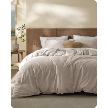 Imagem de Funda de Edredón Oversized King Bedsure de Algodón con Textura de Lino