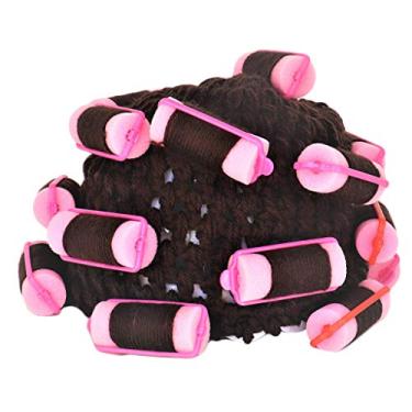 Imagem de MOMOJIA Gorro para adultos, crianças, bebê, tricô, modelador de cabelo, chapéu engraçado dona de casa dona de casa cosplay fantasia elástica para cabeça