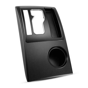 Imagem de Moldura de câmbio do console central adequada para Toyota Tacoma 2005-2016, tampa do painel de câmbio de marchas substitui 58822-AD010 58822AD010, suporte de copo preto
