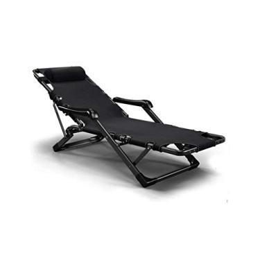 Imagem de YYBOES Espreguiçadeiras, conjuntos de móveis de jardim resistentes, espreguiçadeiras, cadeiras de jardim de acampamento, cadeiras dobráveis reclináveis à prova d'água, espreguiçadeiras de metal para
