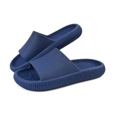 Imagem de Chinelo Nuvem Feminino e Masculino – Conforto e Leveza com Solado Soft, Ideal para o Dia a Dia(Azul Marinho,37)