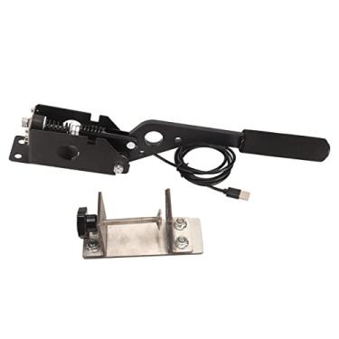 Imagem de SUNGOOYUE Simulador de Corrida Freio de Mão USB de 64 Bits para G27 G29 G920 T500 T300, Liga de Alumínio Preta, Cabo de 51 Polegadas, Compatível Com PC