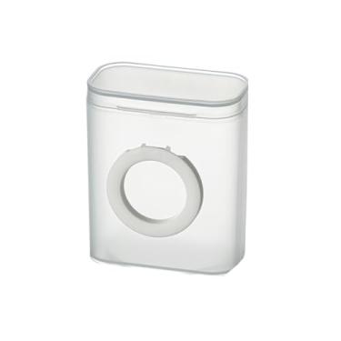 Imagem de Caixa organizadora de cabos, capa e suporte para celular, cabo de alimentação, fone de ouvido, caixa de armazenamento de cabo de dados multifuncional, escritório, casa, viagem. Branco