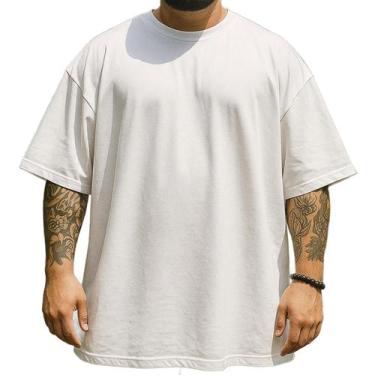 Imagem de Camiseta Oversized Unissex 100% Algodão P ao G1 - Made in Franca, Bran
