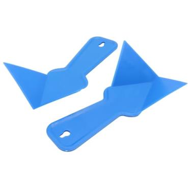 Imagem de Seimneire Ferramenta de plástico para espátula de canto interno, pacote com 2 ferramentas de acabamento de canto interno de 90 graus, raspador de lama para fita de drywall, lama, raspagem de parede