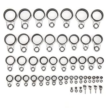 Imagem de Alomejor Conjunto 49 Em 1 Universal para Fundição Em Rocha, Guias de Vara de Pesca, Anéis de Linha, Pontas Superiores, Resistente Ao Desgaste, Laço de Linha de Cerâmica