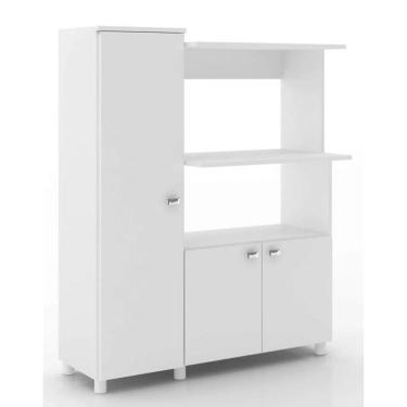 Imagem de Balcão Multiuso 3 Portas Tecno Mobili Sienna BL3310, Branco 96,5 cm