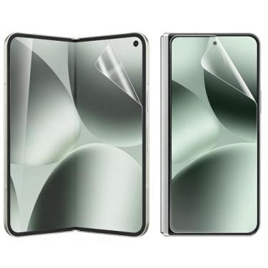 Imagem de YiiLoxo Protetor de tela de hidrogel para Google Pixel 10 Pro Fold, película protetora de TPU flexível [vidro não temperado][HD transparente] [suporte para impressões digitais]