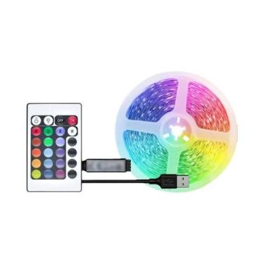 Imagem de Fitas LED RGB Com Controle Remoto De 44 Teclas, Sincronização Musical 