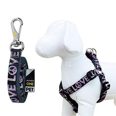 Imagem de Peitoral e Guia Para Cachorro Number One Love