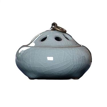 Imagem de porta-vara de incenso Queimador de incenso cerâmica zen, decoração interna, desktop, queimador personalizado, padrão rachadura, suporte