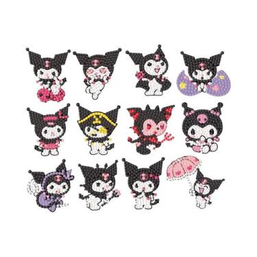 Imagem de Adesivos De Pintura Em Diamante Kawaii Hello Kitty DIY Melody Kuromi B
