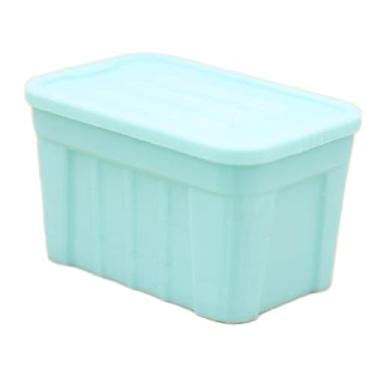 Imagem de Colaxi Caixa organizadora em escala 1:12 com tampa, ideal para organizar acessórios, criar micropaisagens, construir jardins de fadas e fazer projetos DIY, Verde