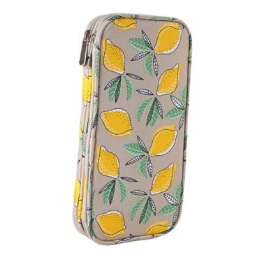 Imagem de Esquirla Bolsa para guardar agulhas de tricô, organizador de agulhas de crochê, estojo multifuncional e portátil para tricô e crochê, ideal para atividades ao