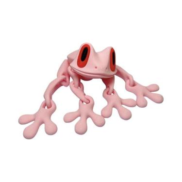 Imagem de Decoração De Mesa Artesanal: Sapo Magnético Móvel Impresso Em 3D  Figu