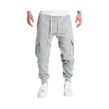 Imagem de Calças Cargo Casuais Masculinas Para Primavera E Outono, Tamanhos S-2X