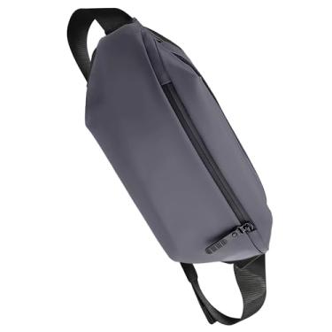 Imagem de Pochete para homens e mulheres | Bolsa de cintura ajustável (cinto de 71 a 163 cm) – Bolsa grande à prova d'água para caminhadas, corrida, viagens, academia | Bolsa para celular com bolso com zíper