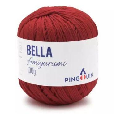 Imagem de Fio Bella Amigurumi Cor 2306 Morango 203 Metros 100 Gramas - Pingouin