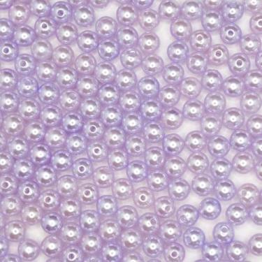 Imagem de Miçanga Passante Pérola Lisa Abs 8mm 100pçs 40g Pulseira Escolha a Cor