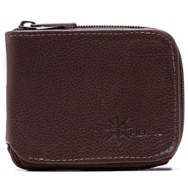 Imagem de Carteira  Pier 15 Zíper Couro Masculina-Masculino