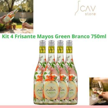 Imagem de Kit 4 Frisante Mayos Green Branco 750ml Refrescantes e Aromáticos Idea