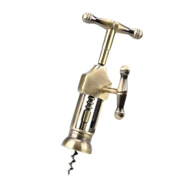 Imagem de Aparelhos abridor de vinho de cortiça rack pinhão saca-rolhas acessórios para bar ferramentas estilo vintage (tipo b)