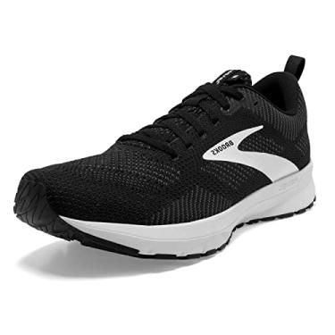 Imagem de Brooks Tênis de corrida masculino Revel 5 Neutral, Preto/cinza/branco., 8