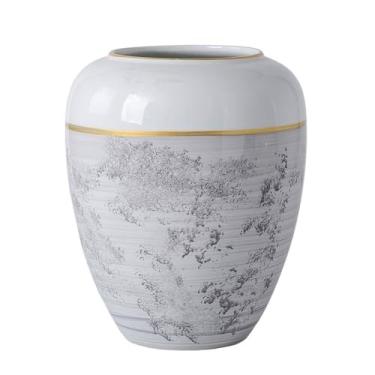 Imagem de KEG801302 Vasos para flores, moderno, criativo, arranjador de flores de cerâmica, casa, sala de estar, entrada, bancada, decoração, ornamento, vaso de mesa simples, vaso decorativo para casa