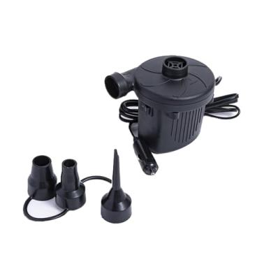 Imagem de Bomba de Ar Elétrica Infladora Desinfladora - Plugue Carro 12V para Inflação e Desinflação Fluxo Alta Capacidade 280L Min Adequada Colchões Piscinas Brinquedos Praia Almofadas Produtos Infláveis