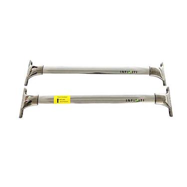 Imagem de YiXi-Partswell 2 peças de rack de teto barras transversais bagageiro de aço inoxidável adequado para Infiniti QX56 QX80 2011-2020