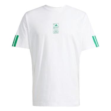 Imagem de Camiseta Adidas Stadium Branca e Verde Masculina-Masculino