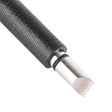 Imagem de Generic Ferramenta de Afiador de Ranhuras de Golfe para Reesculturar Tacos Quadrados Tipo U V de Cunha, Limpador de Aço Inoxidável Com Alça de Liga de Alumínio para Melhor Rotação Traseira e (Preto)