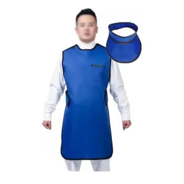 Imagem de Avental de Chumbo X-Ray Lead Apron With Thyroid Shield Collar, 0.35mmpb 0.5mmpb Equivalency Radiation Protection Lead Vest(0.35mmpb,Small)